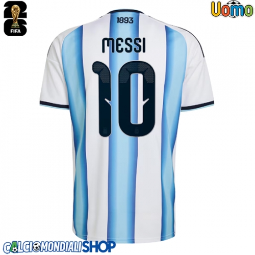 Maglie da calcio Argentina Lionel Messi #10 Prima Maglia Mondiali 2026  Manica Corta
